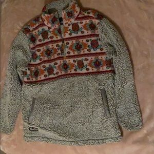 Simply southern high neck 1/2 zip pull over